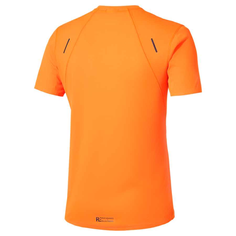 Mizuno Tech Light Dryaeroflow Short Sleeve Tee Tangelo